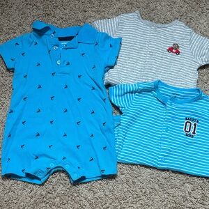 Set of 3 - 6 month Carter's Rompers